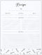 Outshine Premium Recipe Paper for 8.5" x 11" Recipe Binders, Farmhouse Design (50 Sheets) | Full Size Recipe Refill
