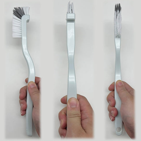 jeufond Kitchen Scrub Brush, Angle Cleaning Brush, Right Angle Scrub Brush for Sink Household Dish Pot Pan Edge