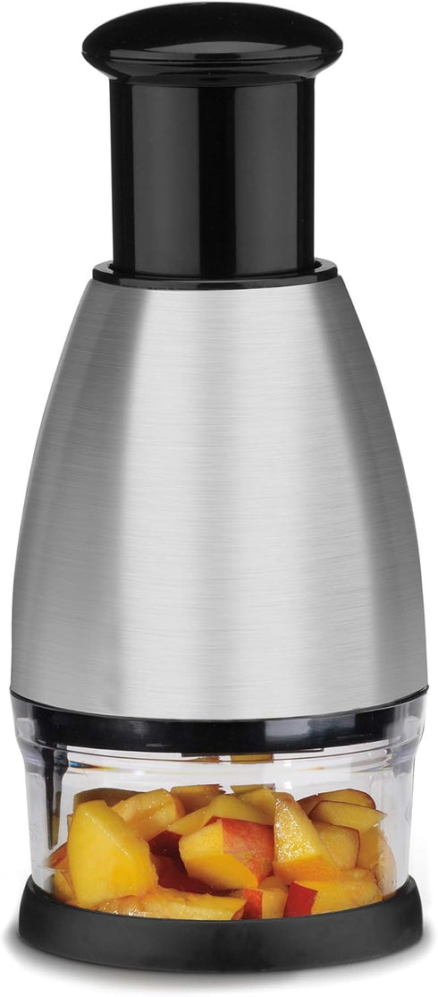 Best Utensils Premium Stainless Steel Chopper and Dicer - Chop Veggies, Herbs, and Nuts with Ease - Black