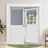 OutdoorLines Blackout French Door Curtains, 1 Panel, W26 x L40 inch, Grey, Easy to Install Thermal Insulated Tie Up