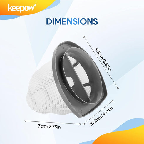 KEEPOW Replacement Filters for Bissell Featherweight Stick Vacuum 2033, 20331, 20333, 20336, 20339, 2033M (4-Pack)
