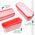 4 1.5 Nuenen Pcs Reusable Ice Cream Containers with Lids and a Scoop Quarts Plastic Rectangle Dessert Storage Tubs
