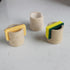Natust Natural Travertine Sponge Holder for Kitchen Sink, Drying Rack, Compact Sink Caddy Organizer (Beige Travertine)