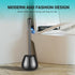 Toilet Brush and Holder with Long Handle, Easy to Hide Plastic Holder for Deep Cleaning, Drip-Proof