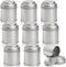 Lawei 9 Pack Tea Tins Canister - 8 OZ Round Tin Can Box with Airtight Double Lids for Storage Tea, Coffee, Sugar,
