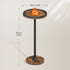 BF168BZ01 HOOBRO Small Round Side Table, Drink Table, Coffee Martini Table with Pedestal Accent for Small Spaces