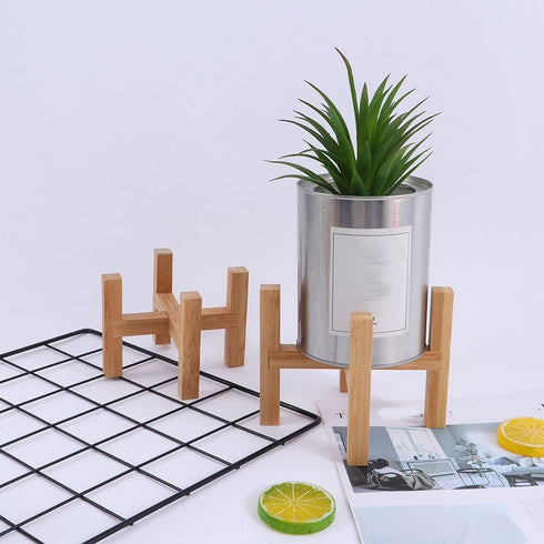 Wood Planter Pot Stand, Detachable Bonsai Pot Holder Display Shelf for Indoor Flower Pot to Protect The Floor