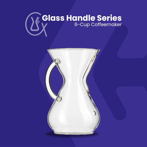 6-Cup Packaging Chemex Pour-Over Glass Coffeemaker - Glass Handle Series - - Exclusive