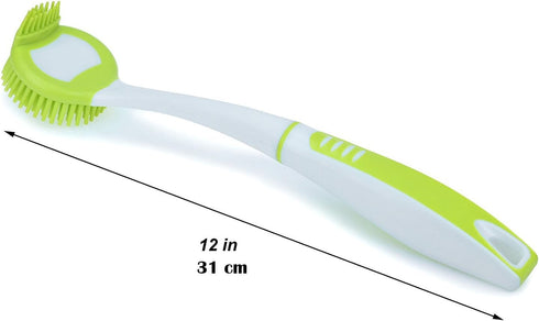 Bottle Brush Cleaning Set, Long Handle Dish Cup Scrubber for Non-Stick Pot, Pan, Bowl, Coffee Mugs