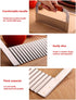 French Fry Cutter Crinkle Cutter for Potatoes, Upgraded Stainless Steel Blade, Wavy Cutting Tool for Carrots Cucumbers