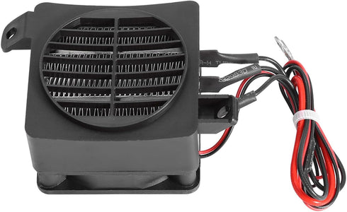 Car Air Heater PTC Fan Heater, Small Space Heating Incubator Constant Temperature Electric Fan Heater (12V 150W)