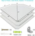 12 Inch) Corner Wall Shelves, Wood Corner Floating Shelves with Cable Raceway, Wall Mount Storage Display for TV