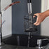 RedCall Utensil Holder, Black Metal Spatula Holder for Kitchen Countertop, Cooking Utensil Organizer, Stainless Steel