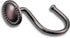 CHICTIE Bronze Shower Curtain Hooks, Oil Rubbed Decorative Shower Rings, Set of 12 Rust Resistant Hangers for Bathroom