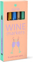 LuLu 6 Pens Pack Wine Glass Markers - Metallic Colors, Alternative Wine Charms