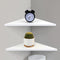 evron Corner Mounting Shelf,Easy to Install Wall Corner Shelf,Aluminum Material Shelves with Bendable