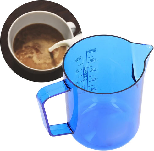 600ml Measuring Cups Coffee Pitcher Cup, Acrylic Milk Frothing Pitcher Jug for Espresso, Latte Art in Kitchen