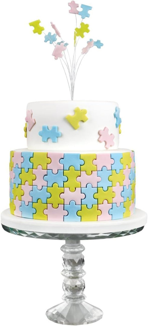 PME Geometric Multicutter for Cake Design Puzzle, Set of 3 Small, Medium & Large Size