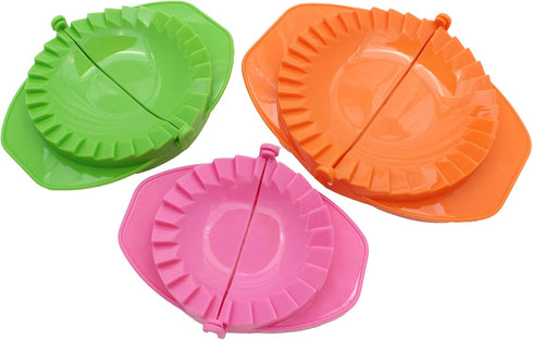 Zoie + Chloe Set of 3 Dough Press - Plastic Pastry Shaper & Empanada Maker for Kitchen