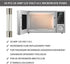 Replacement Microwave Fuse (20 Amp 125 Volt) and Microswitch for GE Frigidaire Ovens, Compatible Parts
