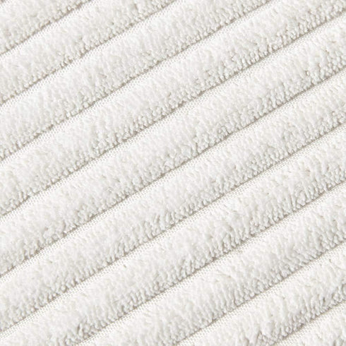Fancy Homi 2-Pack Pom Pom Throw Pillow Covers, Cream Corduroy, 18x18 Inch