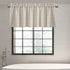 Shunjie.Home 2 Pack Farmhouse Plaid Valances for Windows, Beige, 52" x 18" for Kitchen, Bedroom, Bathroom