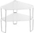 Counter, 2 Pack mDesign Plastic/Steel Freestanding Foldable Corner Stackable Organizer Shelf for Kitchen, Pantry