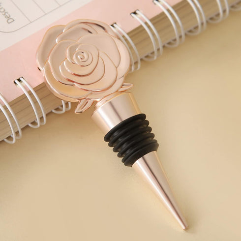 VIDACONTIGO 15 15) PCS Rose Gold Wine Bottle Stoppers for Wine Bottles, Wedding Favors for Guests, Bridal & Baby Shower