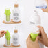 17oz Mouthwash Dispenser with Cup Holder, Plastic White Mouth Wash Pump Bottle with Tray for Bathroom Organizers