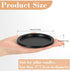 Black Iron Plate Candle Holder Set of 4, 3.8" D x 0.2" H, Elegant Decorative Stand for LED & Wax Candles