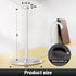VEHHE Stainless Steel Paper Towel Holder Countertop, Standing Roll Holder with Weighted Base and Suction Cups (Silver)
