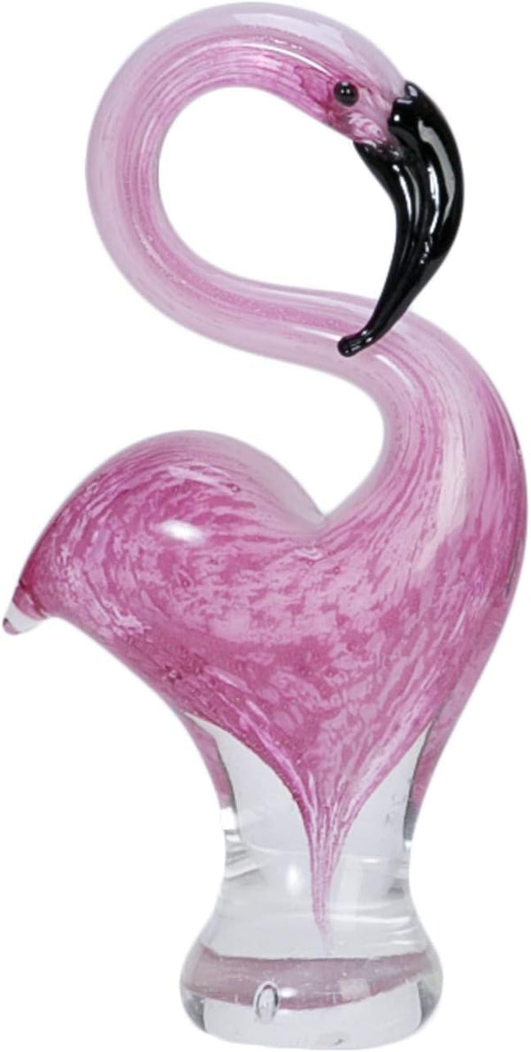 Med. Flamingo Glass Art Pink by Beachcombers