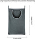 XL Hanging Laundry Bags, Over Door Wash Bags for Dirty Clothes, Space Saving Portable Toy Storage Bag (35x22 Inch)