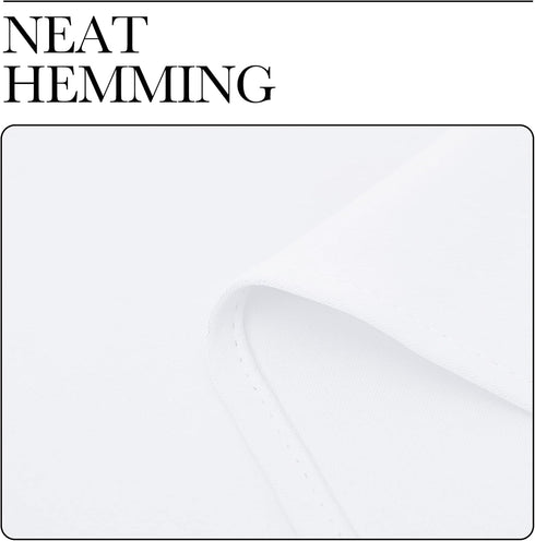 NICETOWN White Curtains for Kitchen Window, Light Filtering Curtains & Drapes for Small Window (34 in x 45 in, 1 Pair)