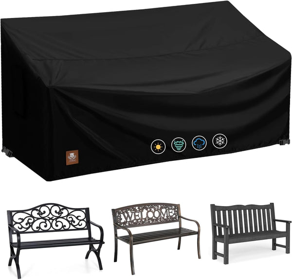 2 Seater Outdoor Bench Covers Waterproof,53W x 26D x 35H Inch,Fit for
