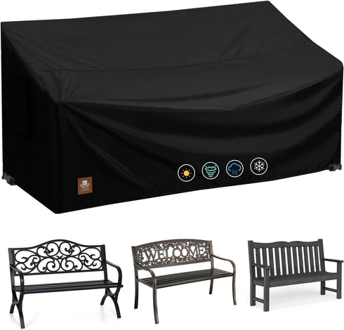2 Seater Outdoor Bench Covers Waterproof,48W x 29D x 35H Inch,All Weather