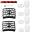 Replacement Brush Roll Filters for Shark Apex DuoClean AZ1000, AZ1002, AZ1003BRN, Part # 1173FT950