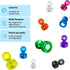 90 PCS Colorful Strong Magnetic Push Pin Magnets, Office/Classroom Magnets, Perfect for Kitchen, Home, School, Map,
