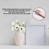 DULRLLY 6Pcs Artificial Magnolia Flowers - Real Touch White Silk Magnolia Bouquet for Home Decor