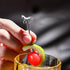 RRRuo Horse Cocktail Reusable Picks, 8 pieces Martini Picks for Appetizers, Olives, Brandied Cherries (Silver)