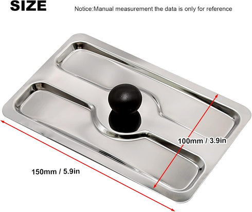 Toaster Cover, Stainless Steel Appliance Top Cover for Electric Bread Maker