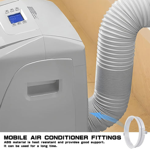 Air Conditioner Exhaust Hose Connector, ABS Adjustable Duct Interface Fitting Adapter
