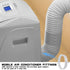 Air Conditioner Exhaust Hose Connector, ABS Adjustable Duct Interface Fitting Adapter