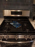 Caroline's Treasures BB5086OVMT Blue Flowers Black Labrador Oven Mitt, Heat Resistant Thick Kitchen Mitt
