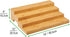 4-Tier mDesign Bamboo Spice and Food Kitchen Cabinet Pantry Shelf Organizer - Storage - Modern Compact Caddy Rack