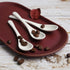 Porcelain Egg Spoons Set of 8, Ceramic Teaspoons for Tea Coffee Desserts Salt Sugar Spoon