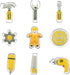 Mini Construction Tools Cookie Cutters Set of 9 pcs, Stainless Steel Hardware Tools Shaped Fondant Baking Molds