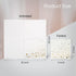 Stylish Gold Disposable Cocktail Napkins, 100 Count, 3-Ply 5x5 Inch White and Gold Dessert Napkins for Parties