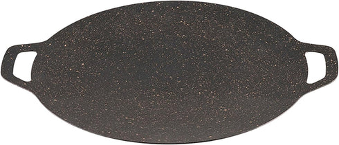 YIKANGHENG Thin Korean Grill Pan, 9 Inch Iron with Non-stick Coating for Home and Outdoor Cooking