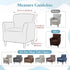 LiveGo Stretch Banquet Armchair Covers, Soft Jacquard Accent Chair Cover with Arms, Armchair Slipcovers Furniture
